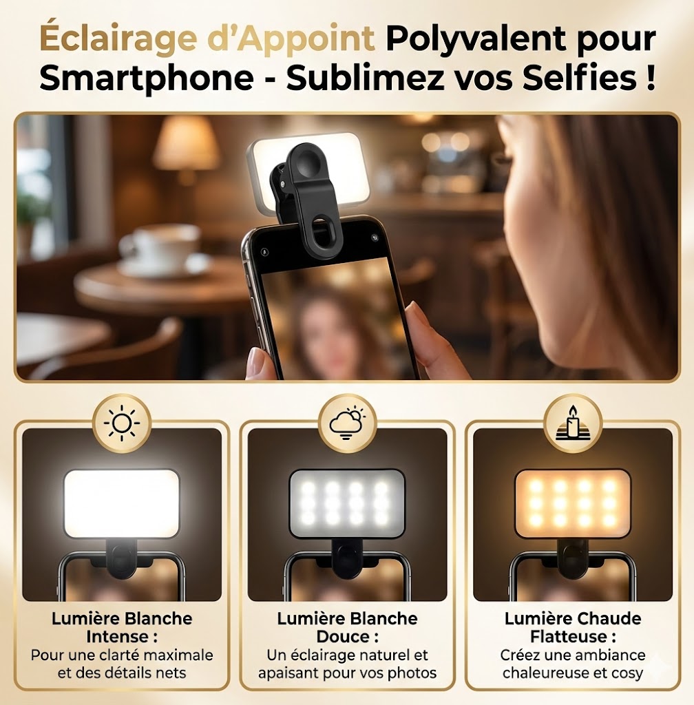 Éclairage Pro de Poche pour Téléphone